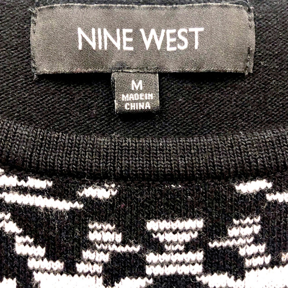 Nine West Black and White Sweater Dress - Picture 6 of 6